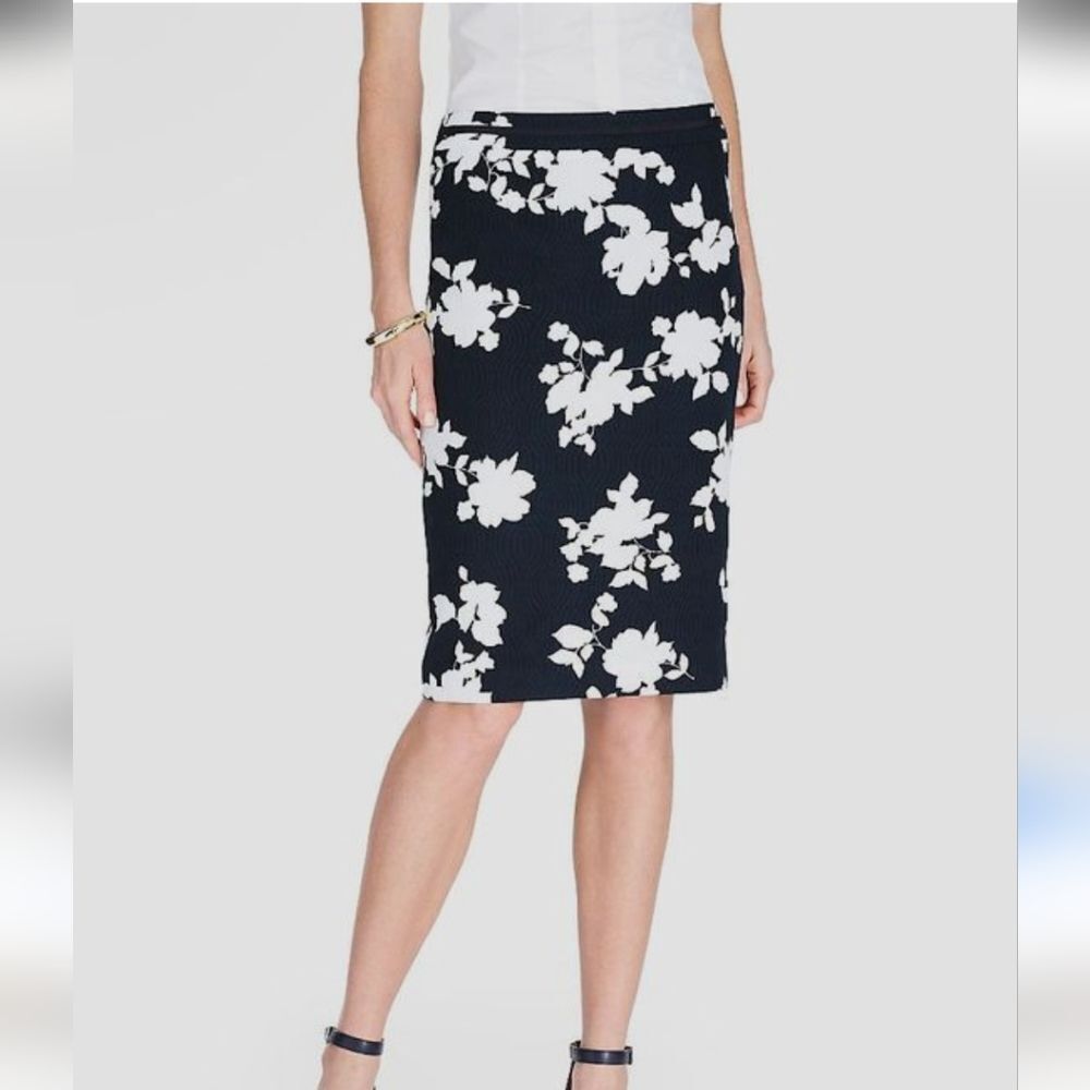 Talbots Textured Floral Skirt. Career.